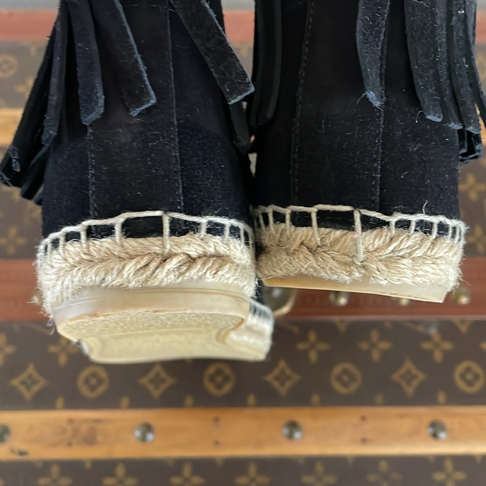 Saint Laurent Moccasin Ankle Booties Black Size 40 - Picture 11 of 11